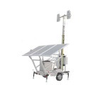 6.2m Electric lifting mast 4x150w led solar mobile lighting tower